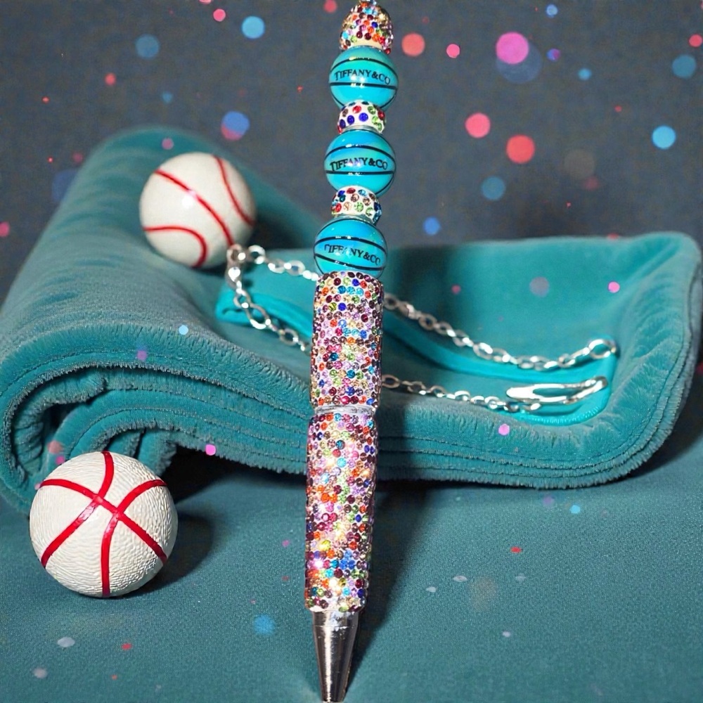 Multicolor Rhinestone Beaded Pen - Picture 4 of 7